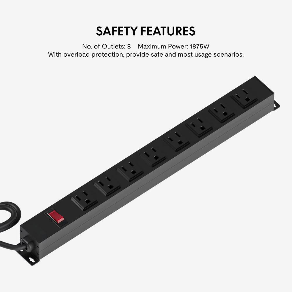 Argussync Stealth Under-Desk Power Strip Hub