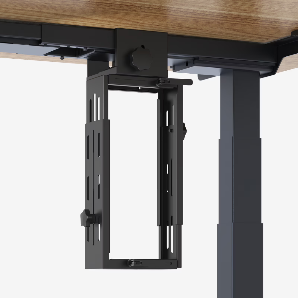 Argussync Heavy-Duty Under-Desk Adjustable CPU Holder