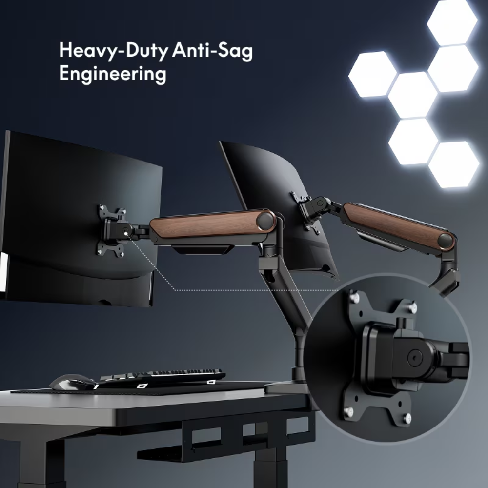 Argussync FlowLift Premium Gas Spring Monitor Arm