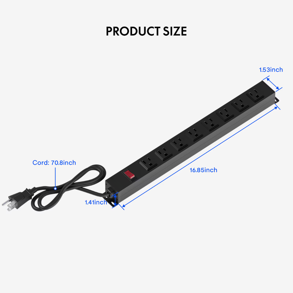 Argussync Stealth Under-Desk Power Strip Hub