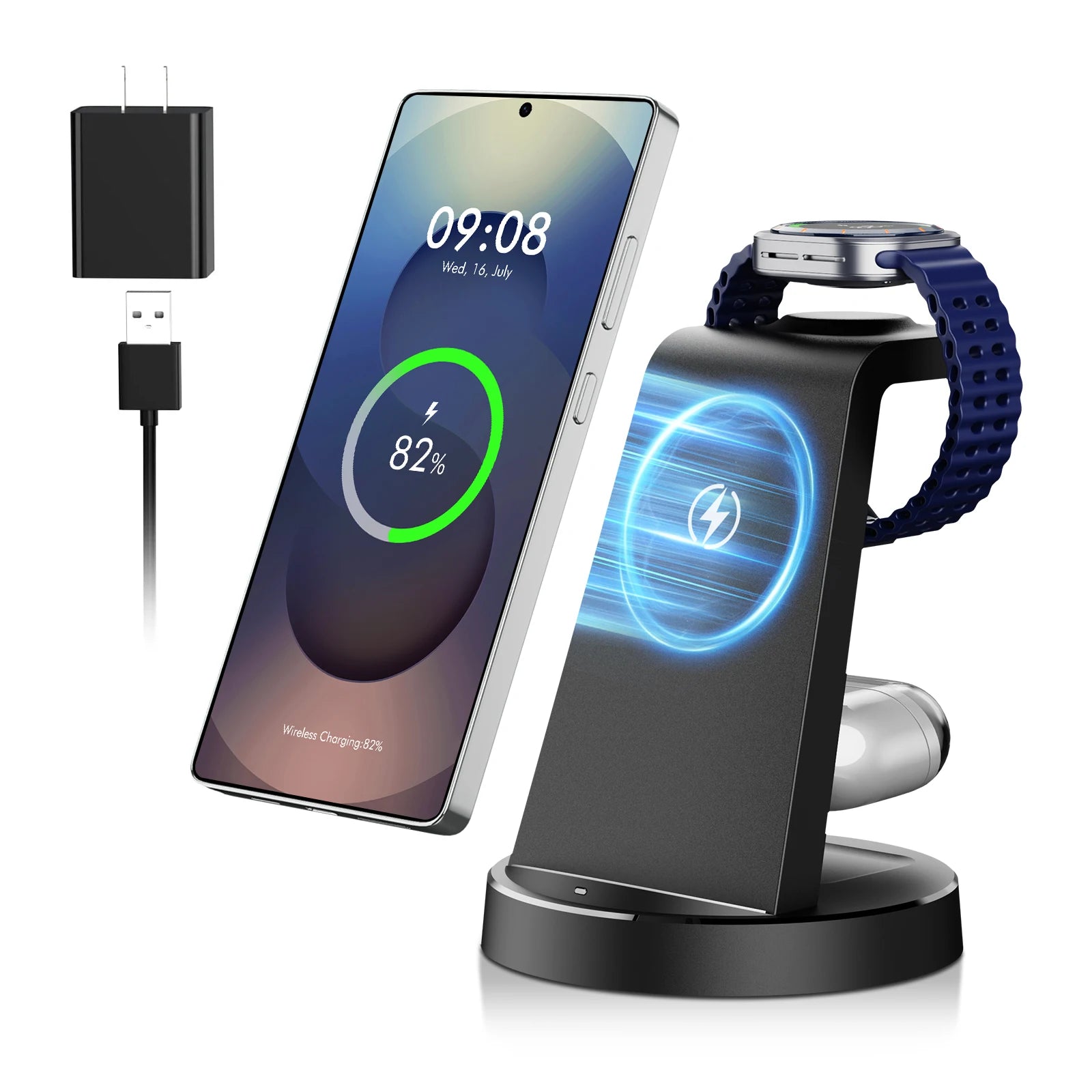ArgusSync MagStream 3-in-1 Wireless Charging Station - 1